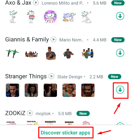 descargar stickers de WhatsApp