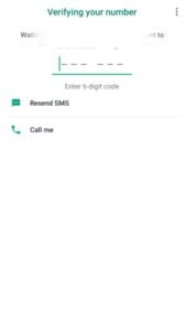 Digite seu número de telefone e verifique-o
