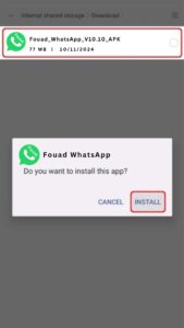 Instale o Fouad WhatsApp APK