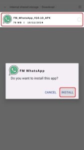 Instalar FM WhatsApp APK