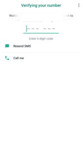 Verifique o número de telefone